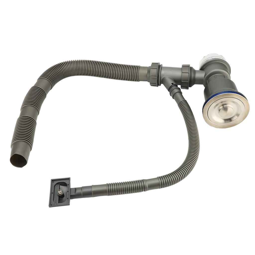 Комплект слива для кухонной мойки Профессиональный Утолщенный Устойчивый к запахам Комплект сливной трубы для раковины для кухонной мойки