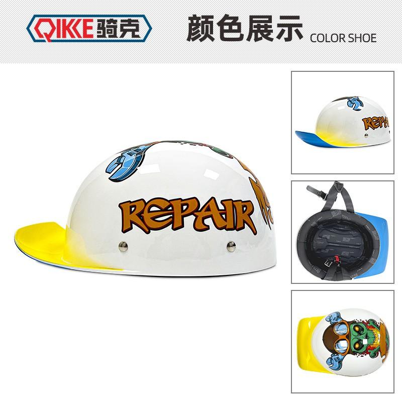 Womens Retro Half Helmet Electric Scooter Motorcycle ABS Safety With 3C Certification