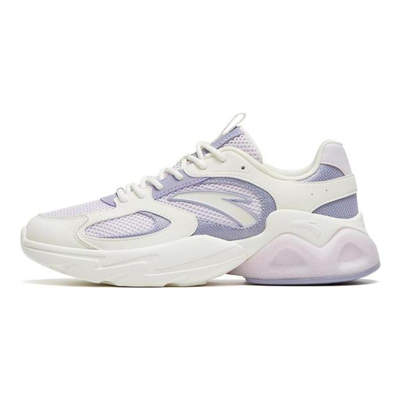 Anta Life Collection Abrasion Resistant Breathable Low top Sports Casual Shoes Women's Purple White 122328892-2