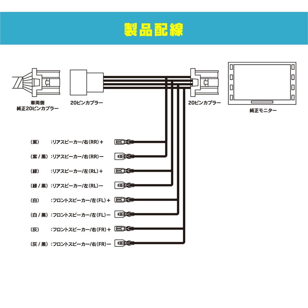 Beat-Sonic Speaker Removal Cable for Nissan Genuine Navigation BH13