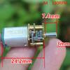 Micro N20 Gear Motor Slow Speed Metal Gearbox Reducer Electric Motor Diy Toy