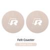 For   2PCS Car Coasters Cup Holder Mat Drinks Coaster For   VW R Golf Tiguan Touareg Passat Bora Jetta Beetle Key Accessory EN1 g6