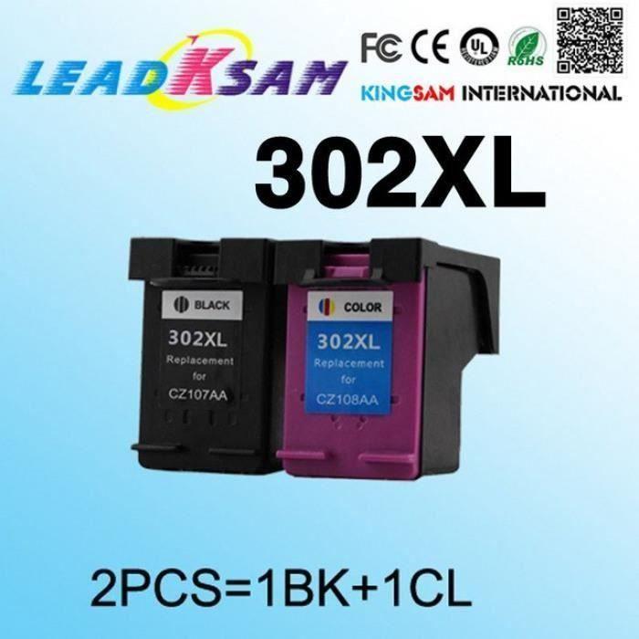 2x Совместимый Для Hp302 302xl Замена Картриджа С Чернилами Hp 302 Envy 4520 4521 4522 4523 4524 Принтер #75 Y085