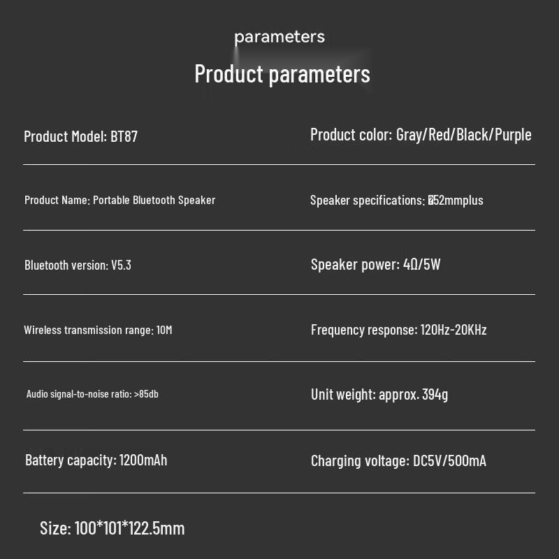 Портативная Bluetooth-колонка для улицы Newman BT33