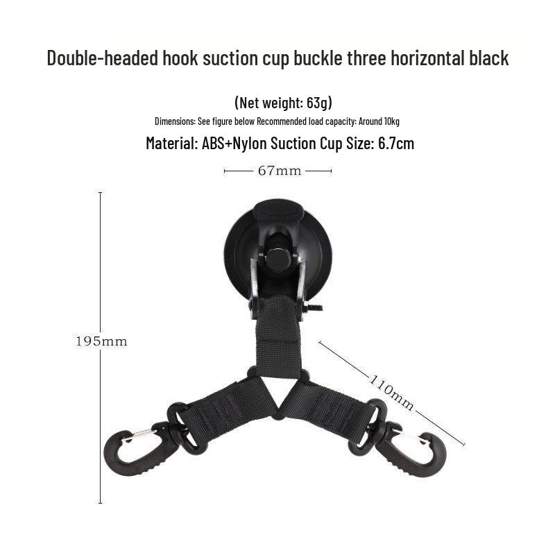 Suction Cup Hook for Wall, Glass, and Car Roof Tent Storage