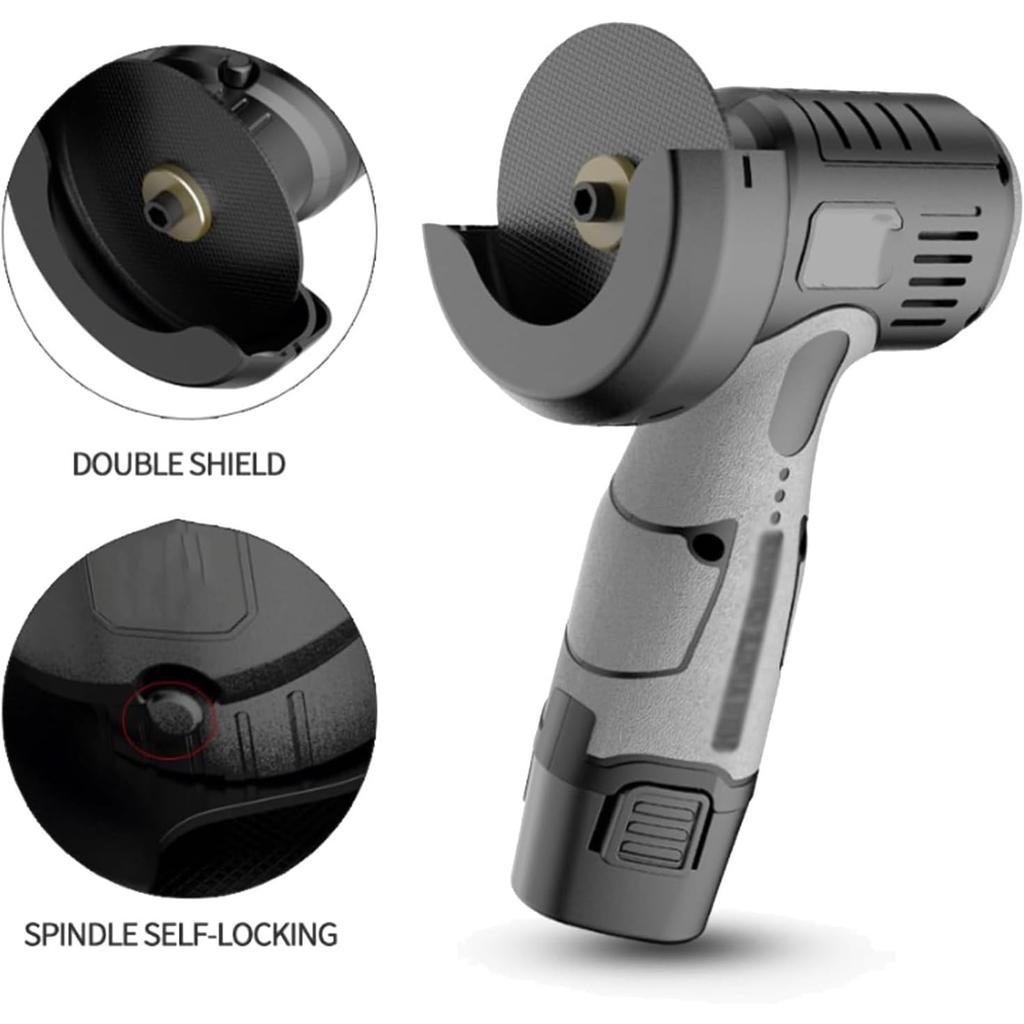 Mini Angle Grinder, 12V Multifunctional Cordless Angle Grinder Kit with Cutting Disc 2026 Grinder Tool Handheld Cutter for Stone