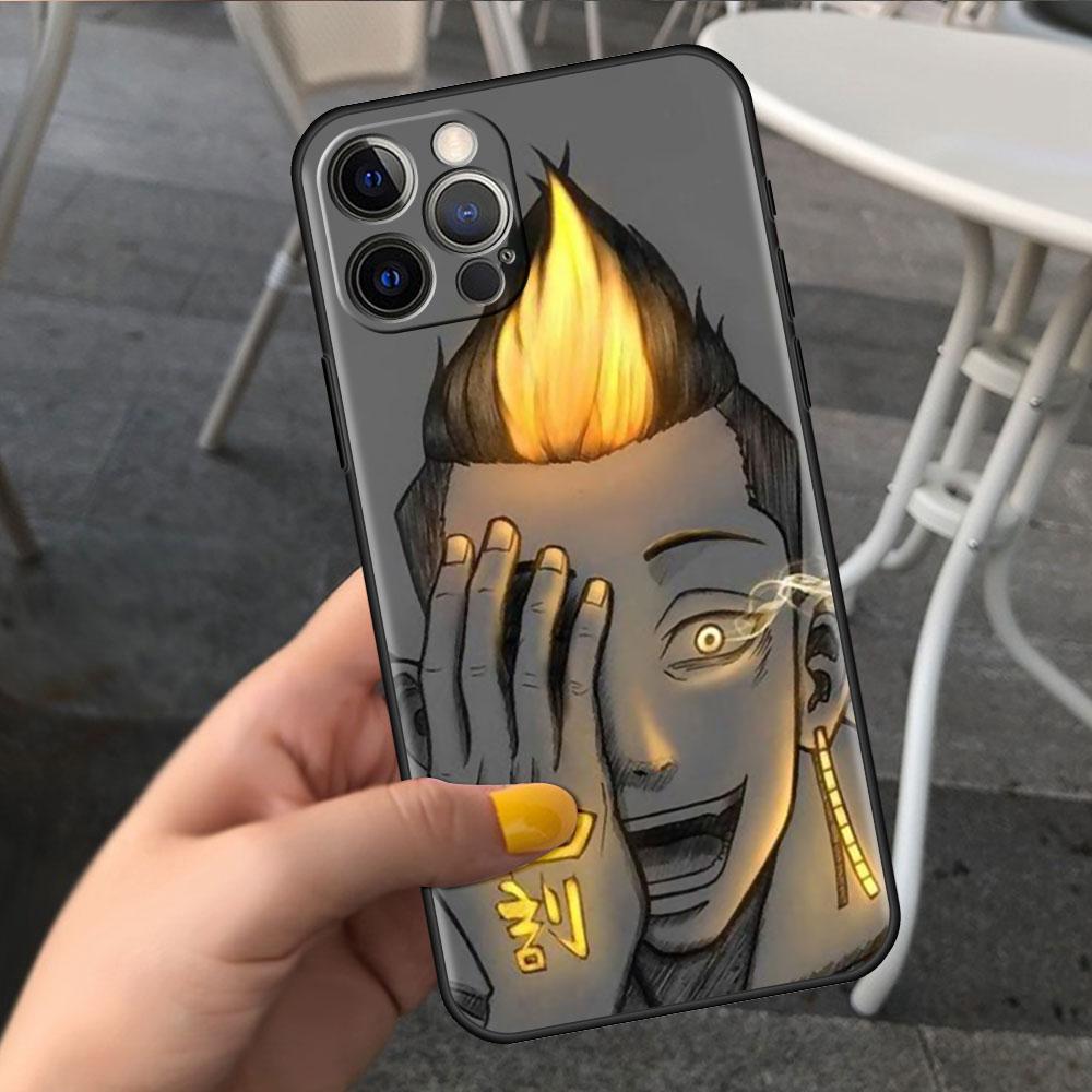 Чехол для Apple iPhone 14 11 13 7 12 Pro 7 XR XS Max 8 Plus 6 14Pro Черный Мягкий Телефон Коке Фунда Tokyo Revengers Аниме
