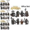 Kt1033 Серия мини-фигурок Magic Lord Могучий орк Xp254-261 Детская развивающая игрушка-конструктор