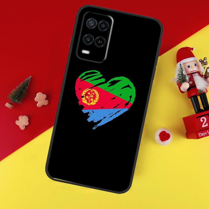 Флаг Эритреи для чехла OPPO A74 A94 A17 A16 A15 A79 A58 A78 A98 A77 A5 A9 A96 A76 A52 A72 A57S A54S A53S