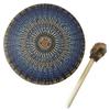Shaman Drum with Drum Stick Vegetarian Shaman Fire Drum Home Ornament Shamanic Drum Hand Drum for