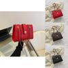 Fashionable Vintage Pattern Chain Shoulder Bag Versatile Pu Leather Crossbody Bag