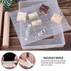 Silicone Nougat Mold Nonstick Mat DIY Chocolate Candy Tools Wooden Rolling Pin Set