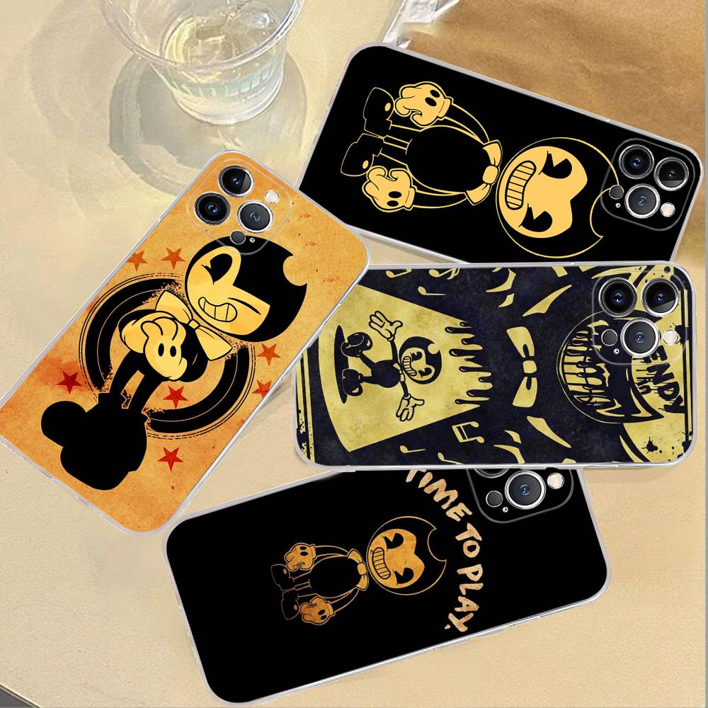 Чехол для телефона Game B-bendy And The Ink M-machine для iPhone 17 16 15 14 11 12 13 Mini Pro XS Max Plus Funda Shell