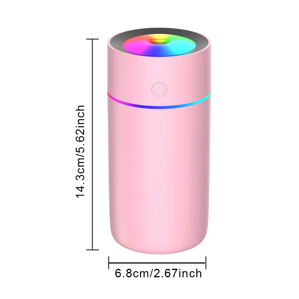 320 мл Мини-автомобильный увлажнитель воздуха Портативный освежитель воздуха со светодиодной подсветкой Ночник USB-питание Масляный диффузор для салона автомобиля Аксессуары