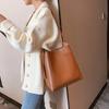 IELGY Текстурная женская модная сумка-ведро в корейском стиле, большая вместимость