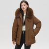 Inner Lining with Plush and Thickened Style To Overcome Cotton Jacket Women's Winter Wear Large Fur Collar New Cotton Jacket