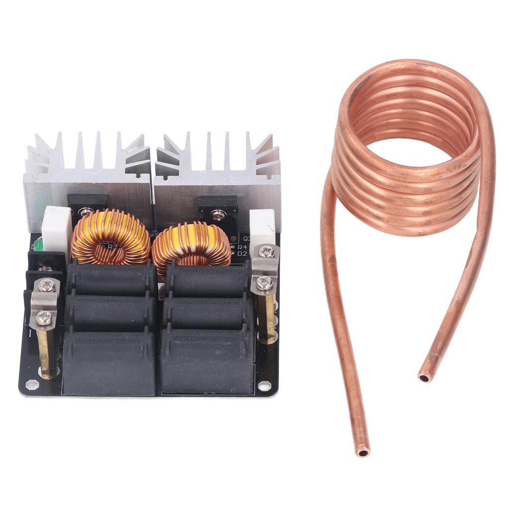 Induction Heating Module 1000W High Frequency Low Voltage ZVS Heater Board with Coil for DIY
