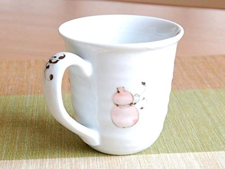 Подарок на выход на пенсию Пара кружек Пара благодарностей Подарок на выход на пенсию Цветок для здоровья Шесть тыкв Arita Ware Сделано в Японии Для подарков