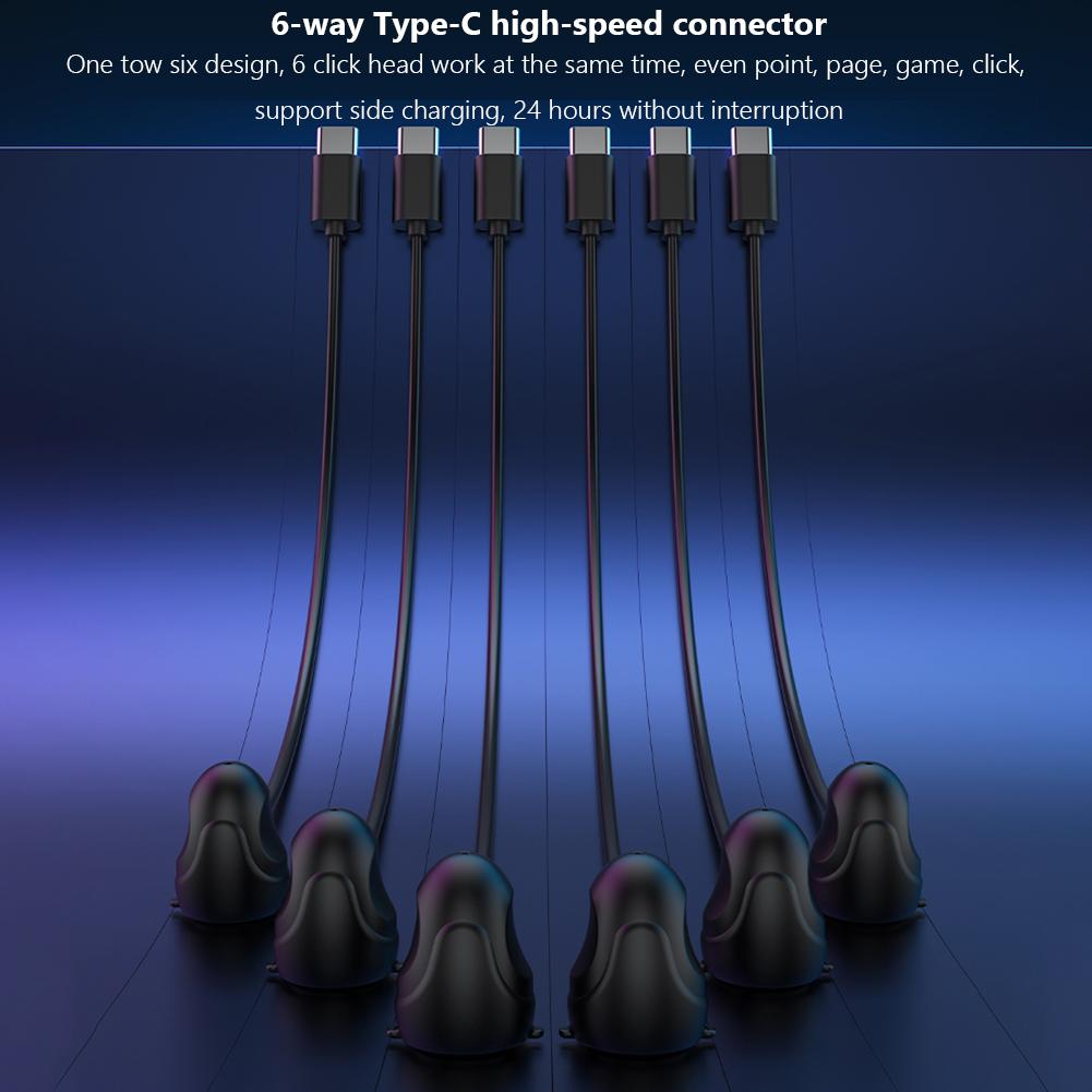 Физический кликер Устройство для щелчков пальцами с регулируемой скоростью, цифровым дисплеем и симулятором щелчков пальцами с подсветкой RGB для Android iOS