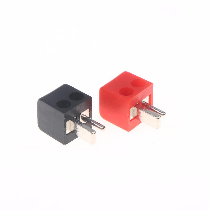 2/6Pcs Screw Terminal Block Connector 2Pin Din Hi-Fi Speaker-Plug Connectors Red Black Electrical Equipment-Plug Connector