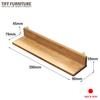TIFF Wall Shelf Set of 3, 39cm Wide, Made in Japan, Shinto Shrine, Wall-Mounted, Display Shelf, Plasterboard, Stylish, Echigo Cedar Wood