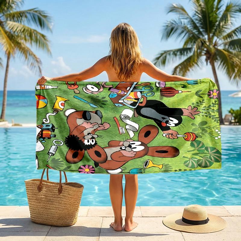 Krtecek Fashion Beach Towel: Ideal for Summer Adventures Soft, absorbent and quick drying suitable for swimming and bathing