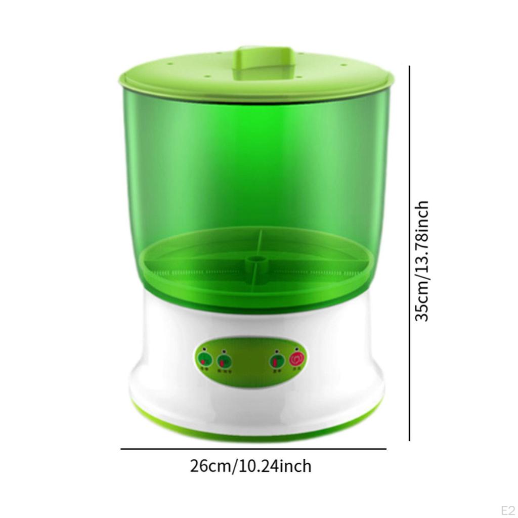Seed Sprouter Household Hydroponic Germination Bean Sprouts Machine EU Plug Double Layers