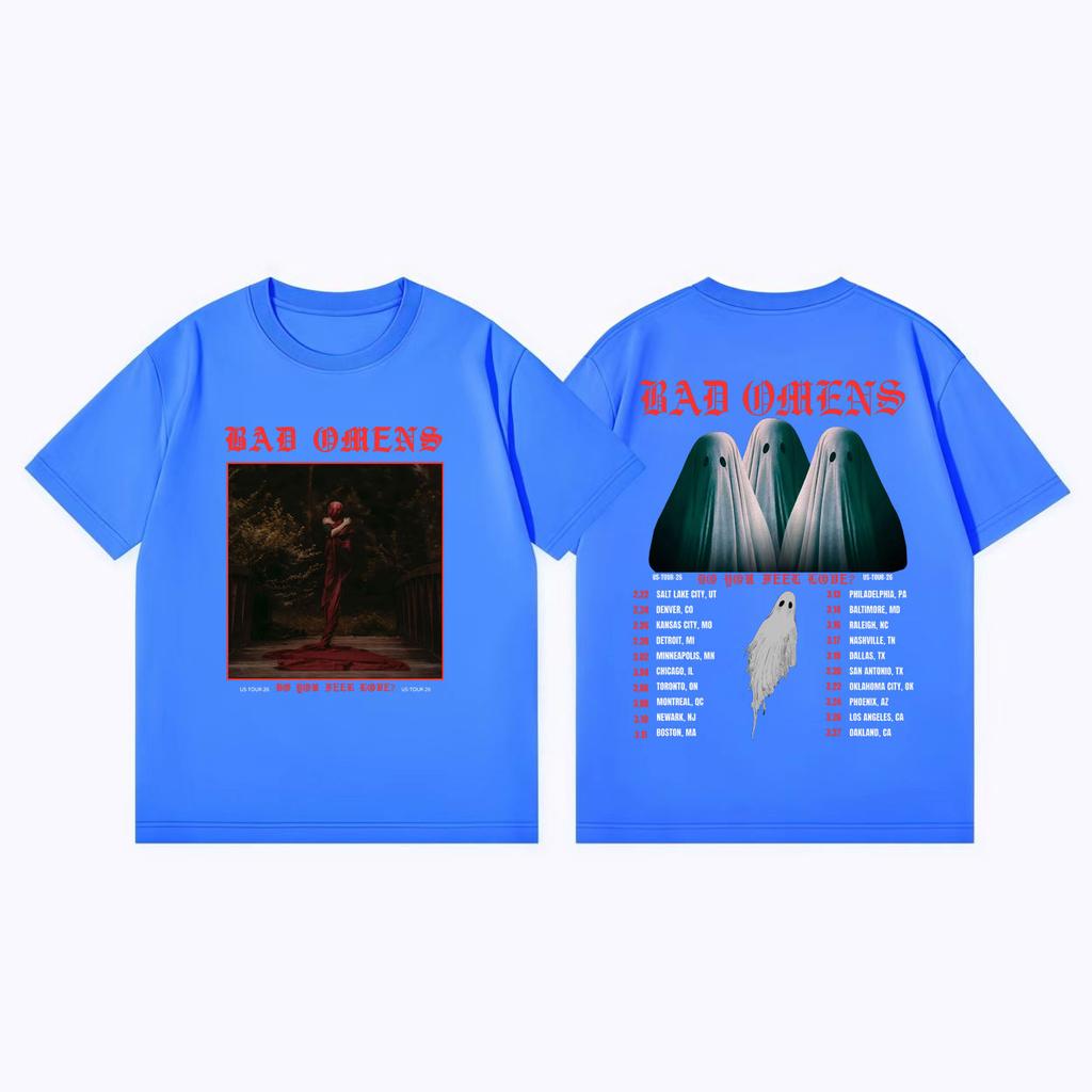 Bad Omens Do You Feel Love Tour 2026 Graphic T Shirts Gothic Vintage Short Sleeve T Shirt Men Women Fashion Casual Loose Tshirt