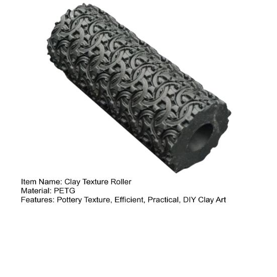 Валик для фактуры глины, инструмент для штамповки керамики, текстурированные скалки для моделирования керамической плиты, живописи