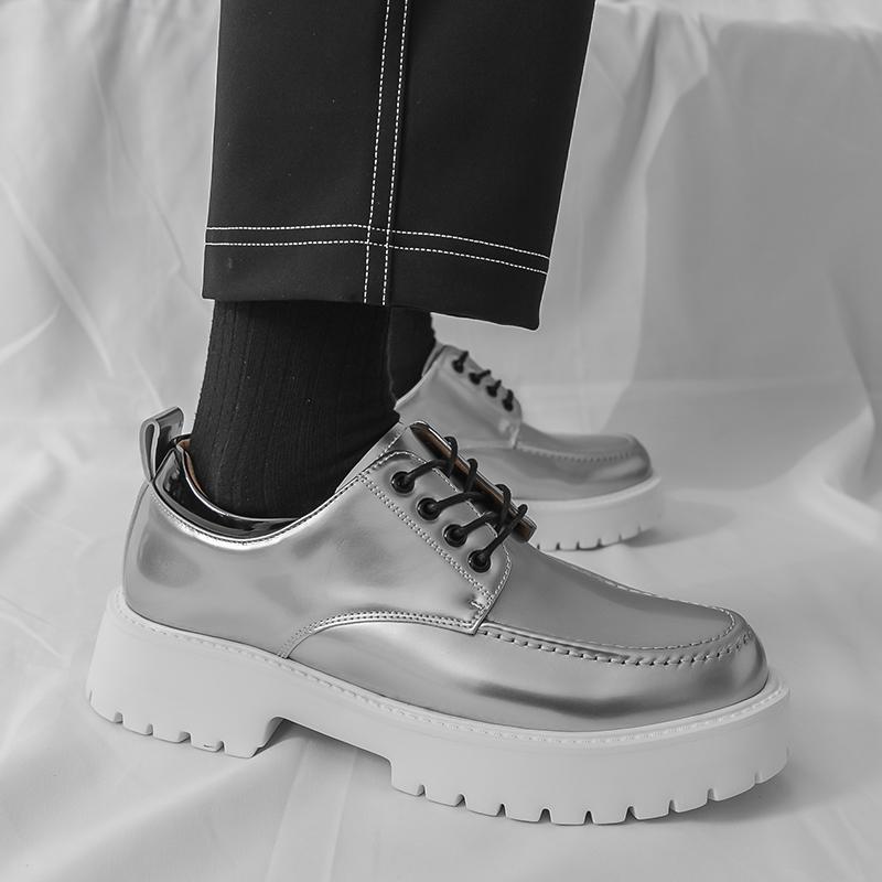 Fashion High Quality Men's Dress Oxford Shoes Thick Bottom Fashion Office Business Shoes Male Designer Casual Leather Formal Suit Shoes