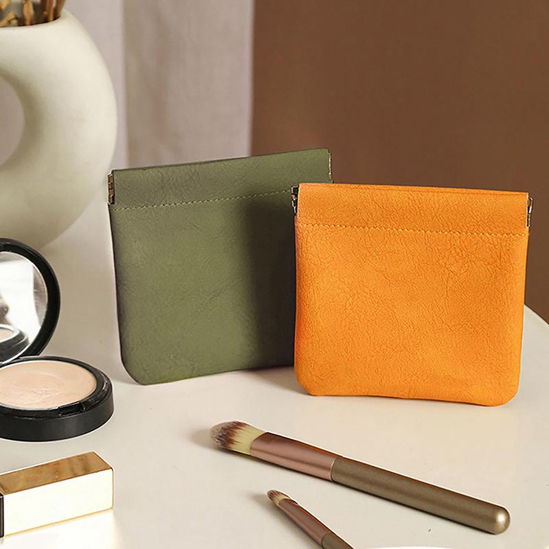 Мешочек для помады Кожаный органайзер для кабелей Сумка-органайзер для монет и ключей