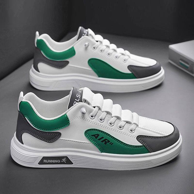 Spring and Autumn Luxury Handsome Men's Shoes Leather Low-top Fashion Trend Running Sports Men's Casual Trend Shoes