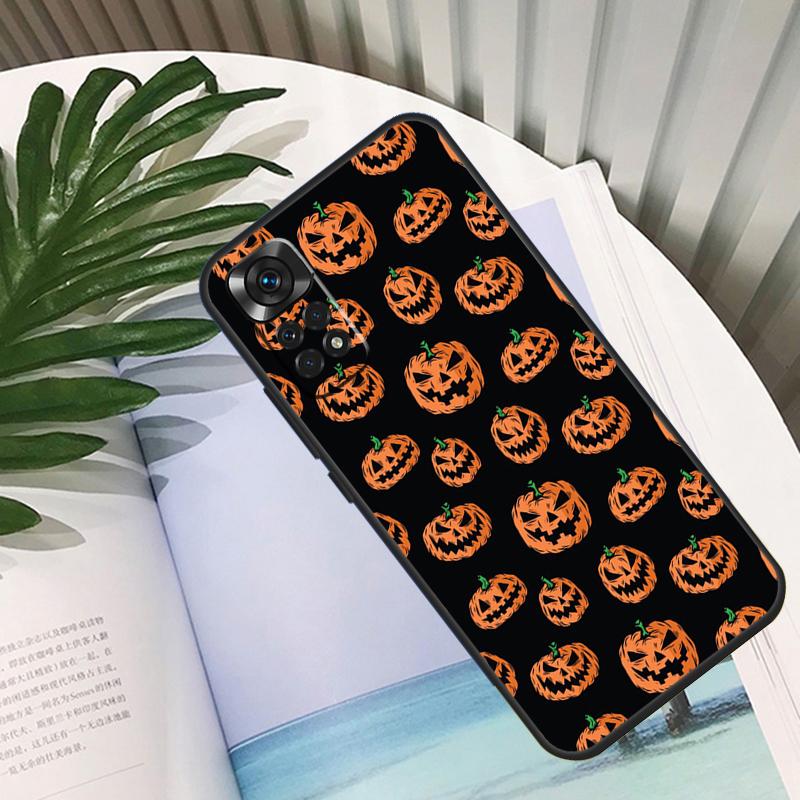 Autumn Leaves Pumpkin Halloween Funda For Xiaomi Redmi Note 13 10 11 12 14 15 Pro Plus Case For Redmi 15C 12C 13C 14C 10C 15