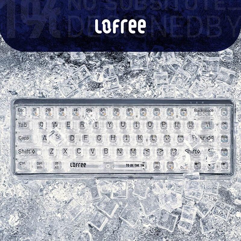 LOFREE Transparent 1% Dual-Mode Wireless Mechanical Keyboard