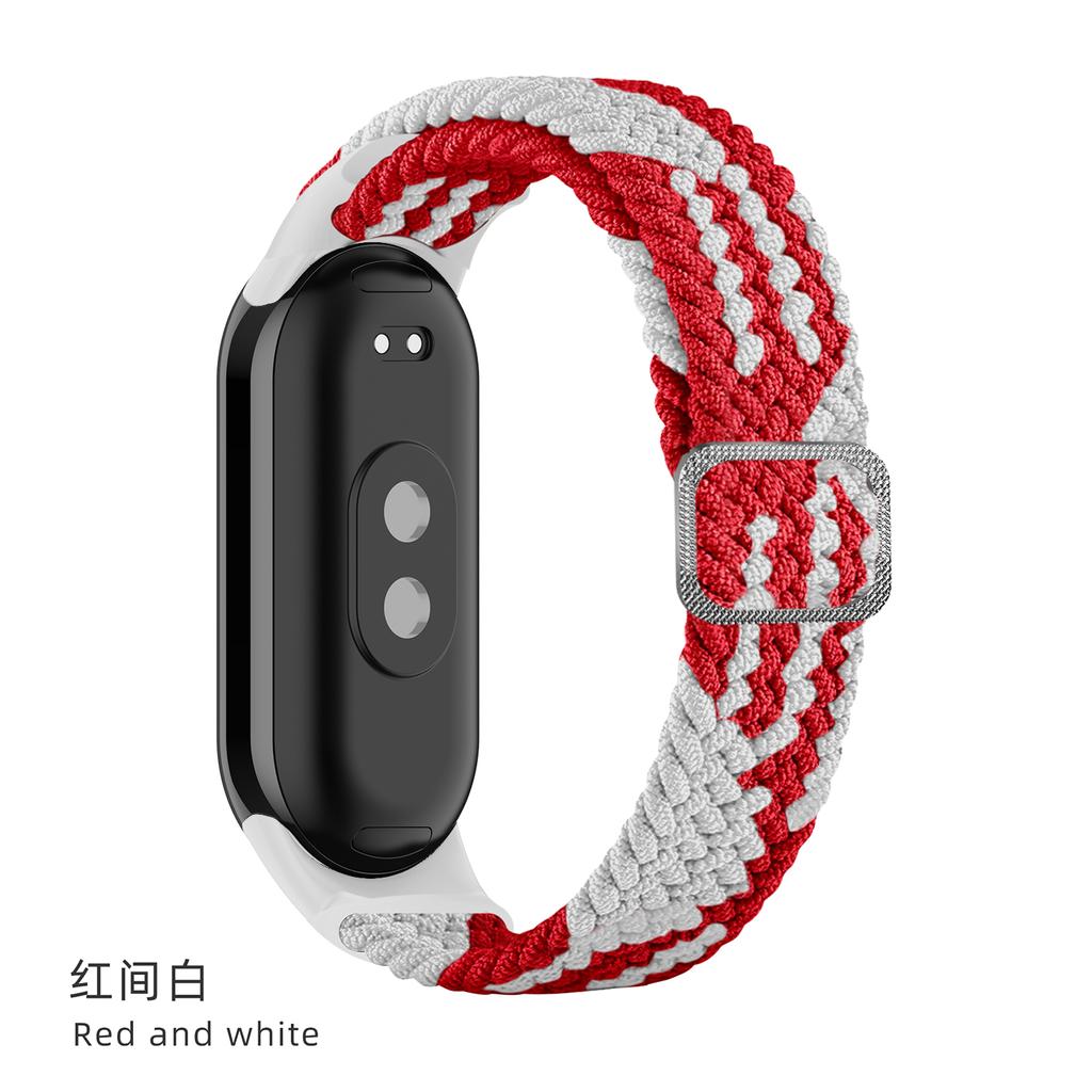 Ремешок для Xiaomi Mi Band 10 9 8 Эластичный плетеный Solo Loop Регулируемая пряжка Замена correa bracelet для Miband 4 3 5 6 7