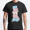 Plus Size S-3XL Transgender Pride Flag Cute Kawaii Cats Subtle Printed T-shirt Men's Tops Fashion Clothes Tees