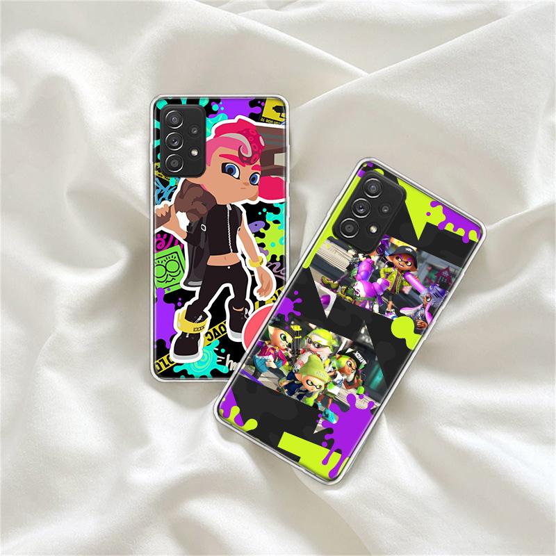 Игровой чехол для телефона S-Splatoons для Samsung A54 A57 A37 A17 A14 A15 A12 A24 A34 A55 A35 A25 A52S A07 A05S A04S A22 A32 A72 Galaxy Нет