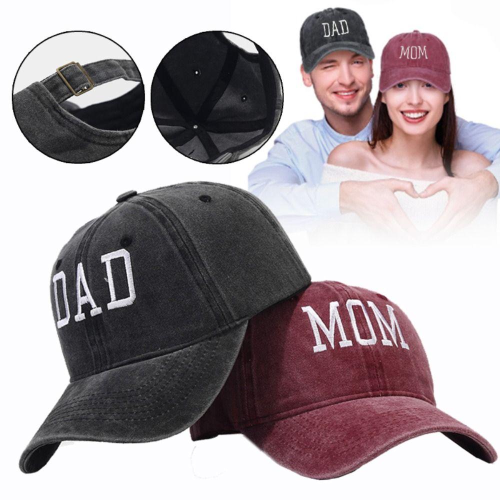 Outdoor Sports Visors DAD MOM Embroidery Baseball Caps Vintage Adjustable Distressed Faded Cap Hiphop Baseball Hats