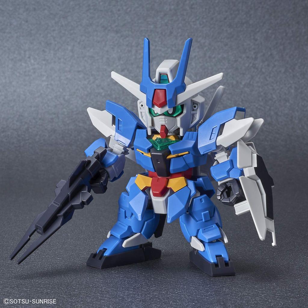 SD Gundam Cross Silhouette Earth Three Gundam пластиковая модель с цветовой кодировкой