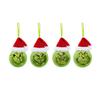 12PCS-Pack Of Christmas Decoration Christmas Tree Ornaments With Green Hair, Cute Decoration Props