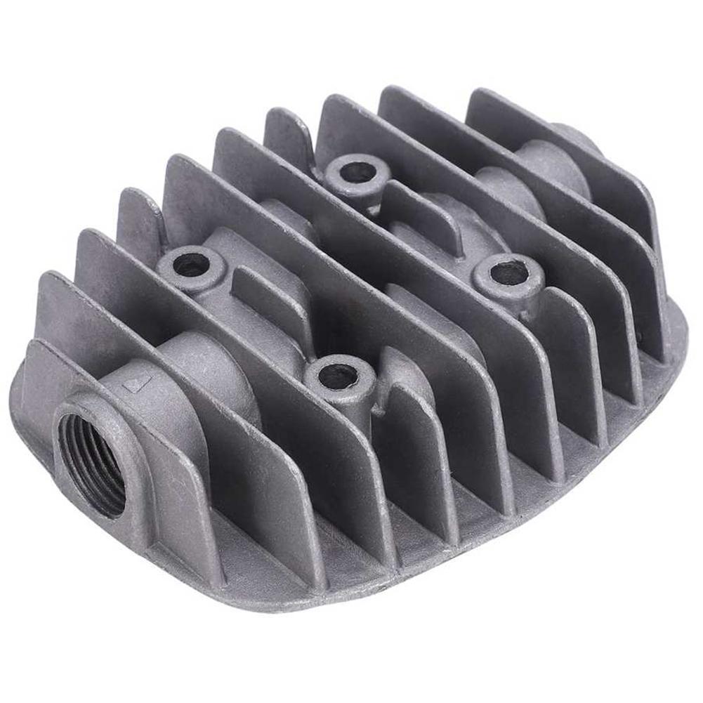 G1/2In G3/8In Female Threaded Metal Cylinder Head Fit For Air Compressor