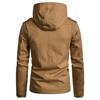European and American Men's Slim-Fit Hooded Solid Color Jacket for Autumn/Winter