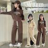 Spring & Autumn Girls' Two-Piece Suit: Fashionable Leisure Sports Style for Bigger Kids