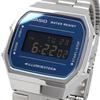 Casio A168WEM-2B Стандартные цифровые часы серебристый x темно-синий