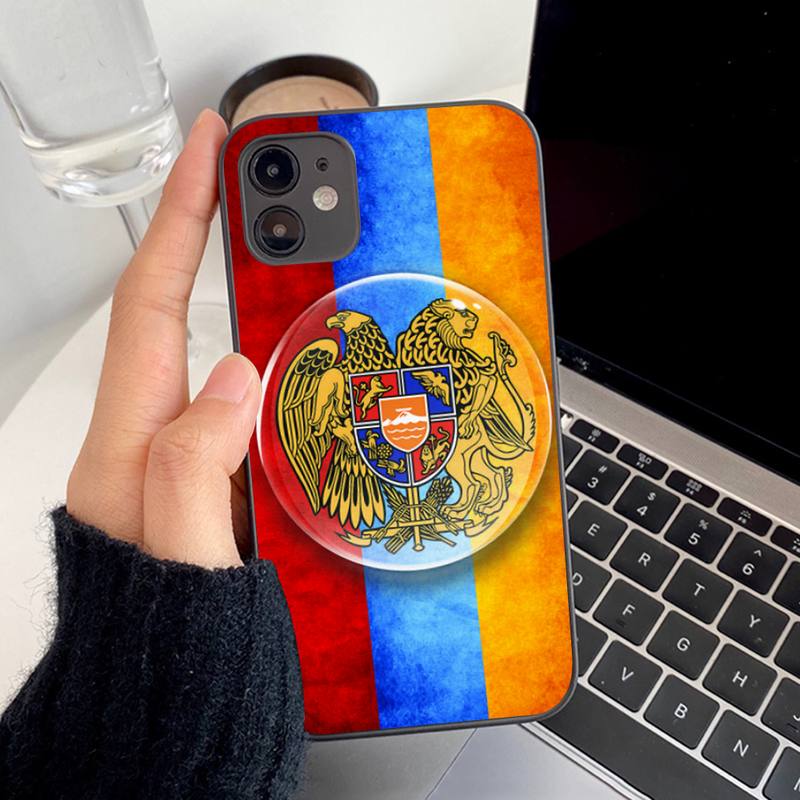 Чехол для телефона с армянским флагом Армении для iPhone 13 8 7 6S Plus X 5S SE 2020 XR 11 12 mini pro XS MAX