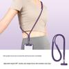 Регулируемый кроссбоди шнурок для мобильного телефона с прочной прокладкой из нержавеющей стали и полиэстеровым ремешком против потери