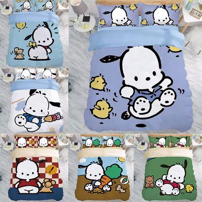 Pochacco Красочные Постельные Наборы 3D Принт Пододеяльник Покрывало Наволочка 2-3 Предметных Набора Детский Взрослый Размер