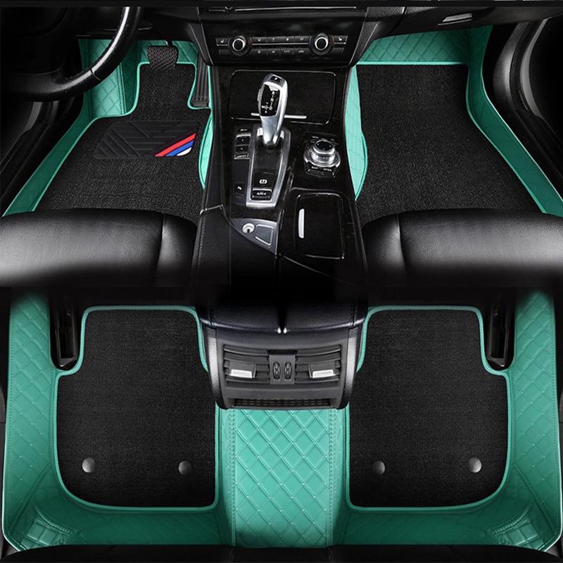 Для VW GOLF 6 7 8 Авто Новые модели Двухслойные 5D Индивидуальные автомобильные коврики Ковровые покрытия Подкладки для ног Автоаксессуары