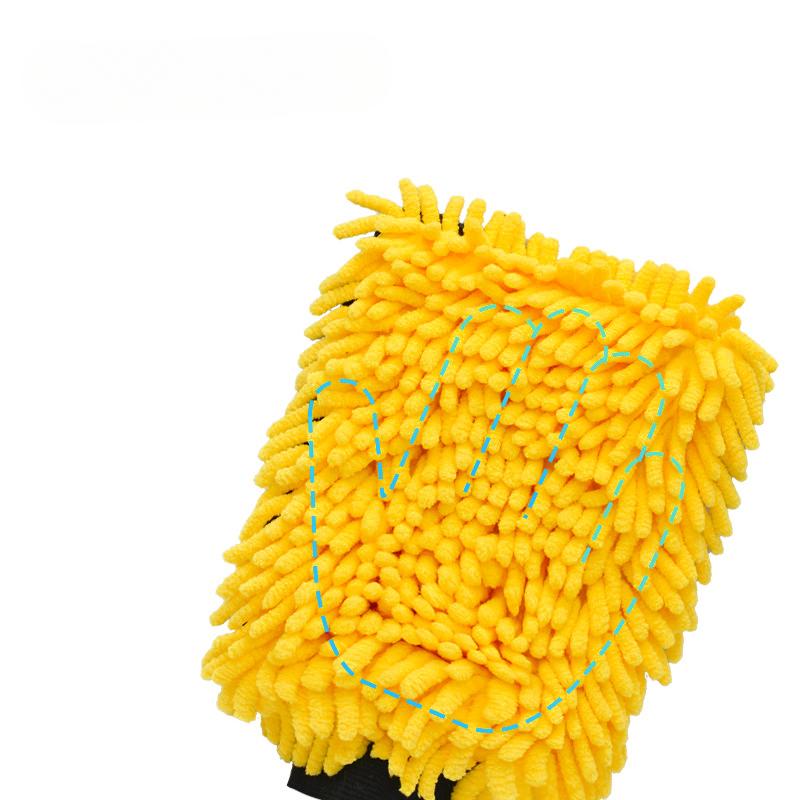 Автомойка, синельные перчатки для ухода за автомобилем для чистки лобового стекла, уход за автомобилем, нанесение воском, большая рукавица из микрофибры для мойки автомобиля, водонепроницаемая