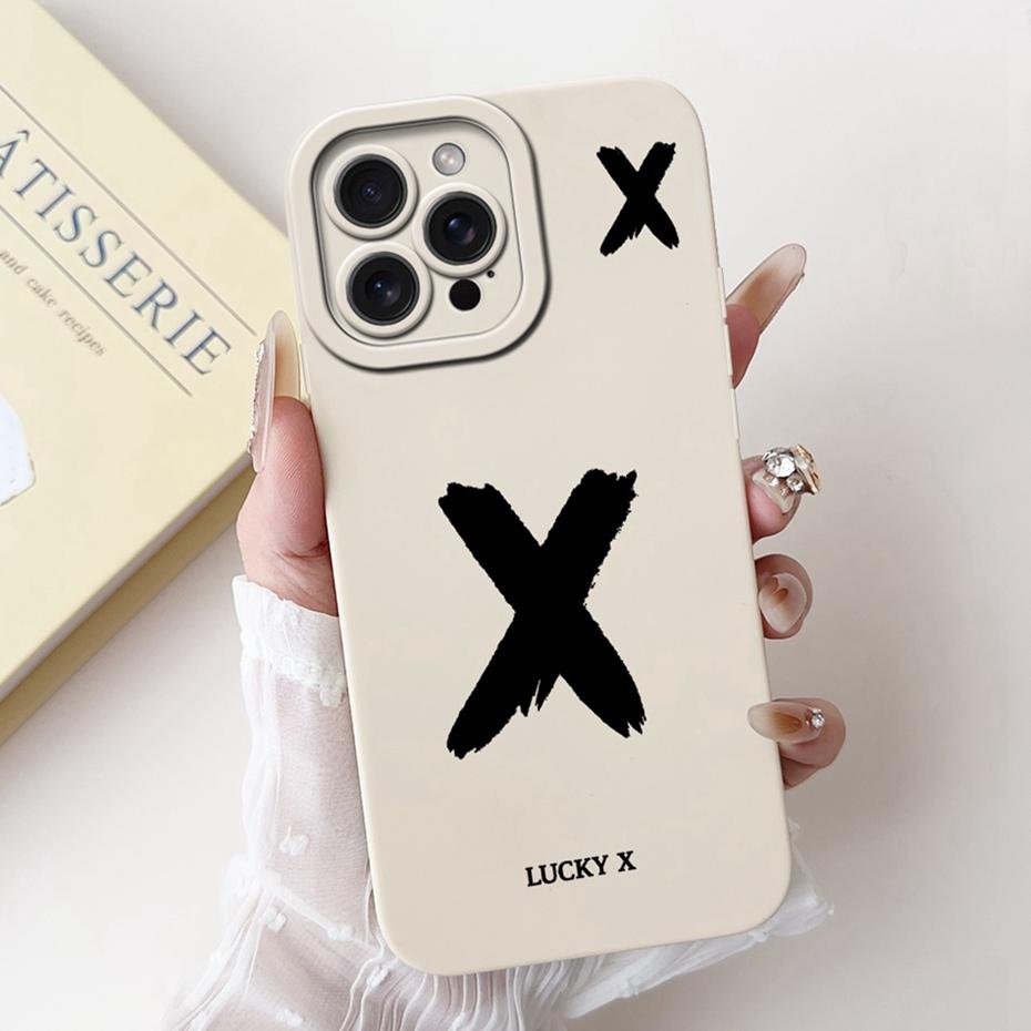 Новый модный чехол для телефона с буквами для iPhone 15 Pro Max 15Pro, мягкие силиконовые ударопрочные чехлы для iPhone15 15ProMax, чехлы-бамперы